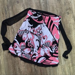 Black and Pink Skirt by Wrapper